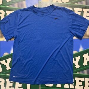 Nike Men's Blue Dri-FIT Short Sleeve Tee